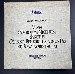BACH Mass in B Minor - RICHTER - Stader Haefliger - ARCHIV ST 3LP CLOTH BOX - Picture 1 of 10