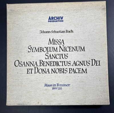 BACH Mass in B Minor - RICHTER - Stader Haefliger - ARCHIV ST 3LP CLOTH BOX - Image 1 of 4