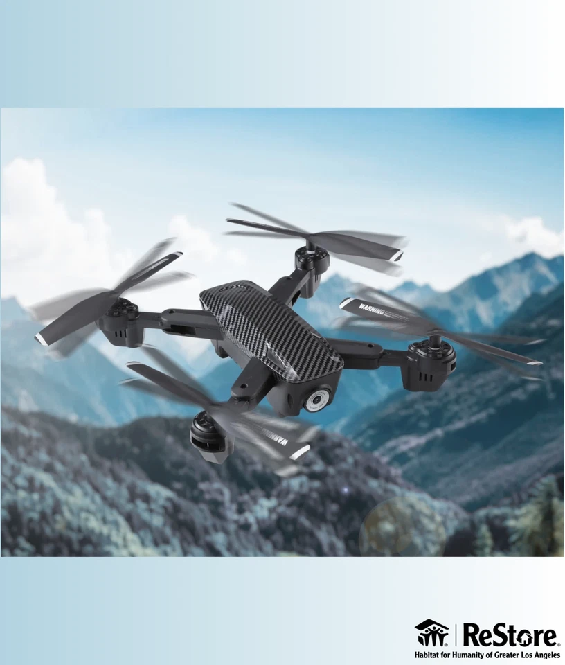 Vivitar DRC442-BLK-STK-4 Sky Hawk Foldable Drone with Remote - Full HD 1080