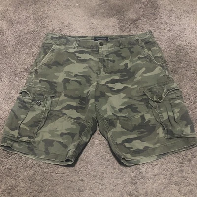 American Eagle Next Level Flex Camo Cargo Shorts Men’s Size 36 Army Baggy - Image 1 of 4