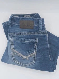 BKE Carter Jeans Womens 26R Blue Distressed Embroidered Pockets Denim - Picture 1 of 20