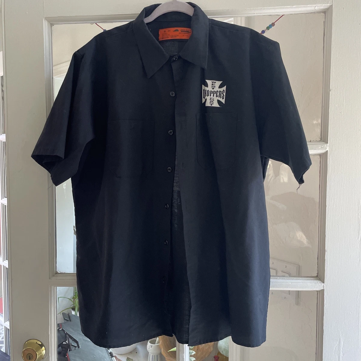 West Coast Choppers Solid Casual Button-Down Shirts for Men