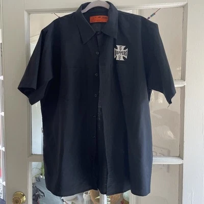 West Coast Choppers Jesse James Biker Abotonado XL STOCK MUERTO excelente estado. Foto 1 de 4