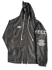 Yeezus Tour Windbreaker mit Kapuze Adidas Kanye West Herren Größe XS schwarz - Bild 1 von 8