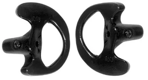 Auriculares de gel de policía molde para oreja negro izquierdo y derecho tamaño mediano - Imagen 1 de 1