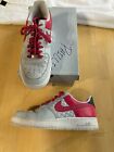 Nike 318769-061 Women’s Air Force 1 Low AF-1 ’82, Neutral Grey/Berry White,Sz 10