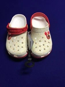 Disney Parks POPCORN MICKEY Crocs Clogs PICK 1 SIZE NEW - Picture 1 of 9