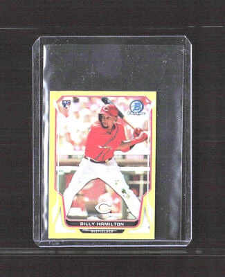 2014 Bowman Chrome Mini No325 Billy Hamilton Желтые Рефракторы - Изображение 1 из 2