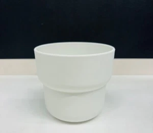 IKEA FÖRENLIG Übertopf Topf Garten Pflanztopf Blumentopf Blumenkübel Rund Weiß - Bild 1 von 1