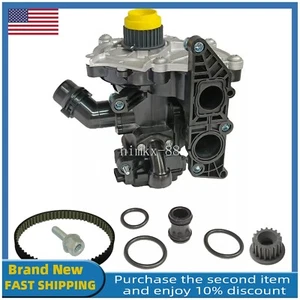 EA888 3rd Gen Water Pump Thermostat Housing Assembly For VW Passat AUDI A3 A5 A6 - Picture 1 of 14