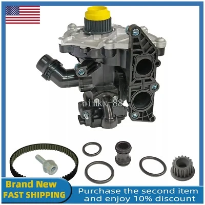 EA888 3rd Gen Water Pump Thermostat Housing Assembly For VW Passat AUDI A3 A5 A6 - Image 1 of 4