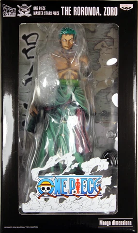 One Piece ~ Manga Dimensions ~ RORONOA ZORO 10.2" STATUE ~ Master Stars Piece Cover