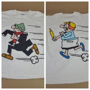 Vtg 90s Andy Capp Comic Strip t shirt  1993 DBL Sided Rare Vintage - Picture 1 of 13