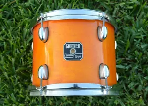 GRETSCH 10" CATALINA MAPLE TOM in AMBER GLOSS for YOUR DRUM SET! LOT J445 - Picture 1 of 10