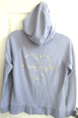 Victoria's Secret Supermodel Essentials Foil BLING Hoodie Paris New York Small - Image 1 of 4