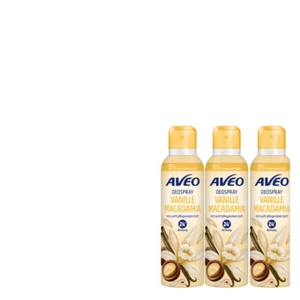 3x200ml Aveo Deospray Vanille Macadamia sanfter Duft 24H Wirkung | 0% Aluminium - Bild 1 von 3