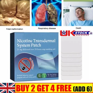 Nicotine Patch Stop Smoking Aid Step 1, 21 mg 24 Hour 7 Patches - Picture 1 of 15
