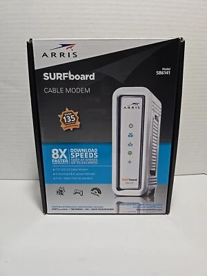 Arris SURFboard SB6141 Cable Modem DOCSIS 3.0 Up To 343 Mbps Opened Box  - Image 1 of 4