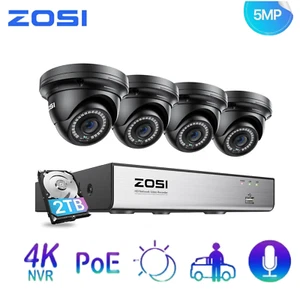 ZOSI 8 Channel 4K PoE Home Security 5MP IP Camera System Audio Motion Detect 2TB - Bild 1 von 9