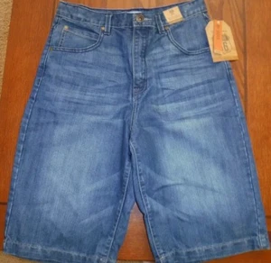 BOYS ROUTE 66 DENIM SHORTS*SIZE 14 HUSKY*PEACE SIGN BACK POCKET**NEW WITH TAGS  - Picture 1 of 6