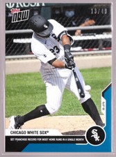 Edwin Encarnacion White Sox 2020 Topps Now #176 Most HR's One Month Blue 13/49