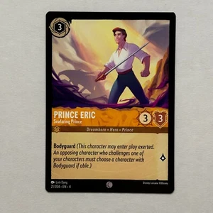 Prince Eric 21/204 Disney Lorcana Ursula's Return Regular Common Card NM - Picture 1 of 2