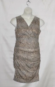 Abito in maglia Mark of Style by Mark Zunino senza maniche stampa animalier taglia S marrone - Foto 1 di 2