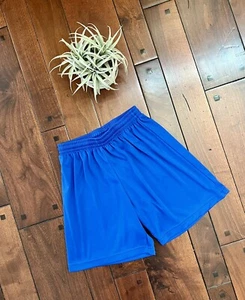 Soccer Basketball Shorts Gym Athletic Dri Fit Royal Blue Youth Large EUC Pull On - Picture 1 of 6