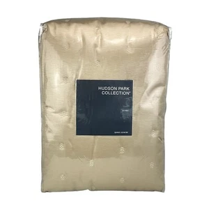 Hudson Park Collection Nouveau QUEEN Quilted Coverlet GOLD - $400 - Picture 1 of 7