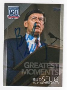 BUD SELIG Signed 2019 Topps Baseball Card #150-54 - Hall of Fame HOF Autograph - Picture 1 of 1