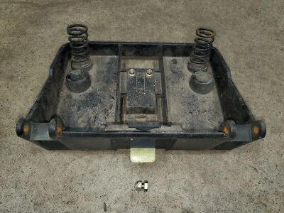 John Deere LT133 OEM Seat Base Support M128760 & Springs M128761 LT155 LT166 - Image 1 of 4