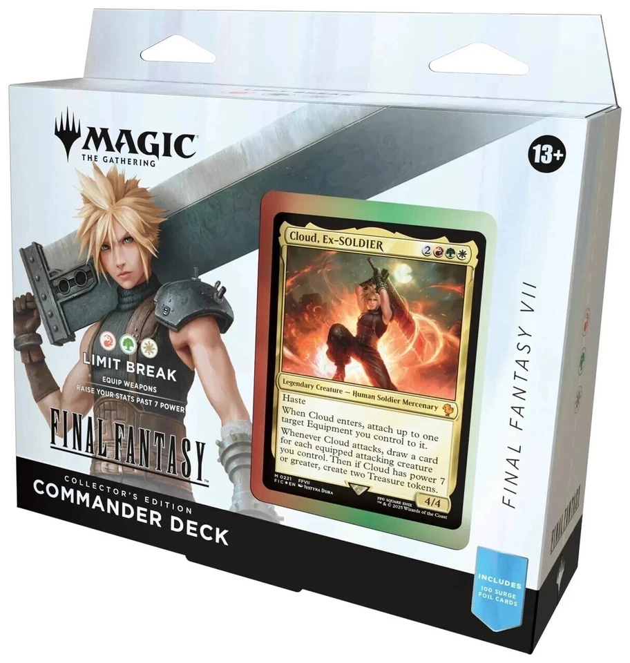 Magic The Gathering Final Fantasy Collector Commander Deck Limit Break Cloud ENG - Immagine 1 di 1