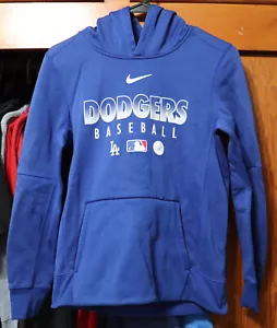 Nike Los Angeles Dodgers Baseball Dri-Fit Therma Hoodie Youth Medium YM 10/12 - Picture 1 of 6