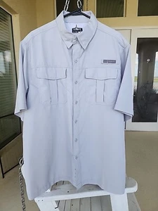Habit Mens Shirt Large Vented Fishing Solar Factor 40+ Grey Large - Picture 1 of 5
