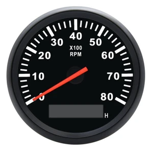 85mm Car Tachometer 0-8000 RPM Tacho Gauge Diesel Motor Engine Rev Counter 12V - Picture 1 of 15