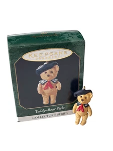 New Hallmark Christmas Ornament Miniature Teddy Bear Style Sailor - Picture 1 of 1