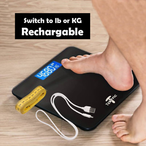 Weighing Scales - Bathroom Scales Digital for Body Weight 180KG Electronic Glass