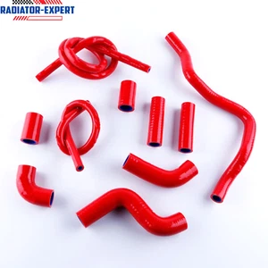 For 2009-2018 Aprilia RSV4 / RSV4 RF/ RSV4 RR Silicone Radiator Coolant Hose Red - Picture 1 of 6