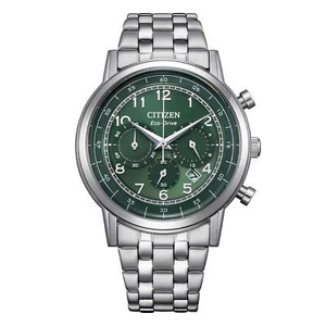 Orologio Citizen Crono Classic in acciaio quadrante verde CA4630-53X - Foto 1 di 1