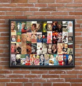 Dolly Parton - Discography - Multi Album Art Print Poster - Great Christmas Gift - Picture 1 of 12