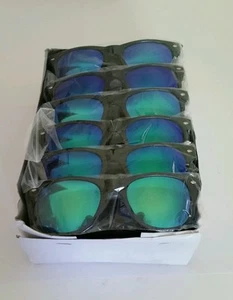 Qty 10 Sunglasses Wedding Party Bachelorette Costume Retro Blue Green Mirror - Imagen 1 de 5