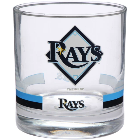 Tampa Bay Rays Banded Rocks Glass Cover