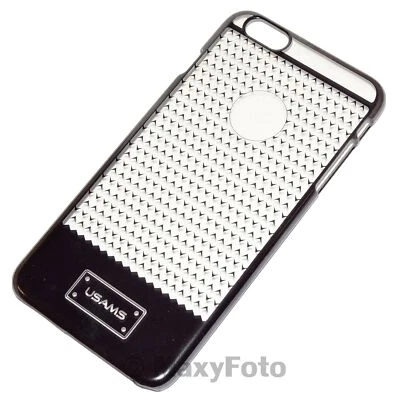 USAMS CUSTODIA ORIGINALE HARD COVER V-PLATING CASE APPLE IPHONE 6 PLUS BLACK - Immagine 1 di 4