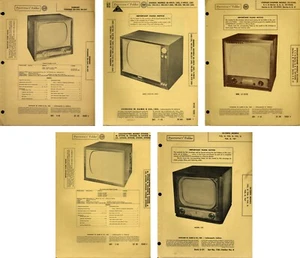 Sam's Photofact Ordner (5) für Fernseher siehe Beschreibung für detaillierte Liste PFAX15 - Bild 1 von 6