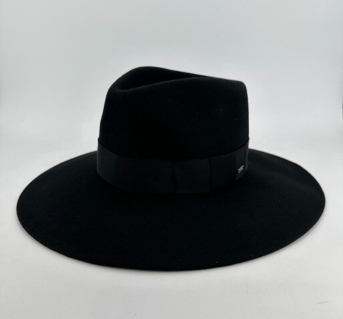 Brixton Joanna Australian WOOL Felt Fedora Packable Hat Adjustable Black NEW Unisex Wesley Fedora in Black – Brixton main image 3