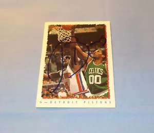 Joe Dumars Signed Autographed 1994 Topps Card Detroit Pistons - Picture 1 of 2