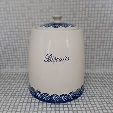 Price & Kensington Blue Daze Cookie Jar Biscuit Barrel Fine Stoneware Lidded Pot