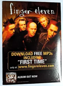 FINGER ELEVEN / 2000 THE GREYEST OF BLUE SKIES LP MAGAZIN GANZSEITIGE DRUCKANZEIGE #2 - Bild 1 von 2