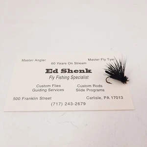 Fliege gebunden von Ed Shenk Letort Cricket mit Visitenkarte und Brief - Bild 1 von 4