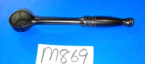 SNAP-ON TOOLS 3/8 DRIVE 7-1/2 INCH ROUND HEAD RATCHET INDUSTRIAL FINISH GF749 - Picture 1 of 14